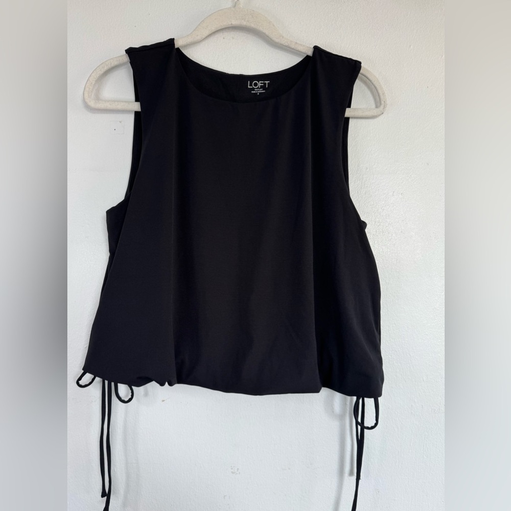 LOFT Classic Black Sleeveless Top (Size S)